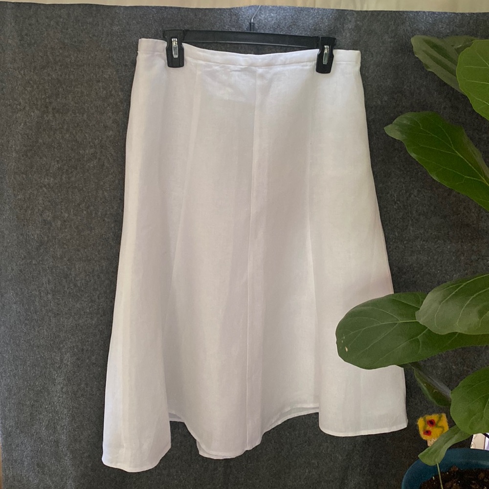 Talbots White Midi Skirt